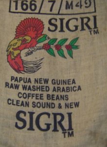 Sac de café Sigri de Papouasie Nouvelle Guinée