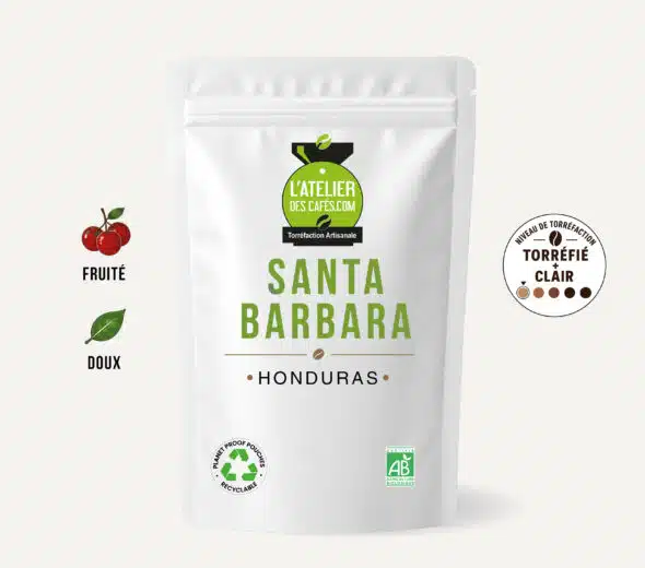 Café Santa Barbara certifié bio du Honduras, un café doux et fruité