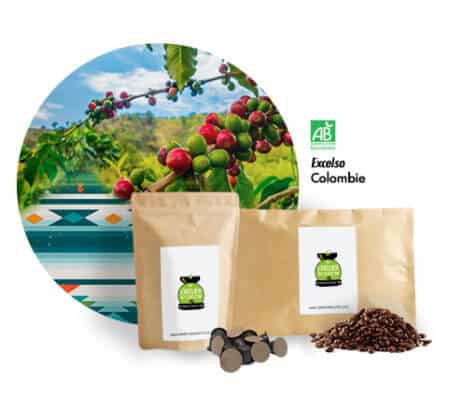 Café Excelso bio de Colombie