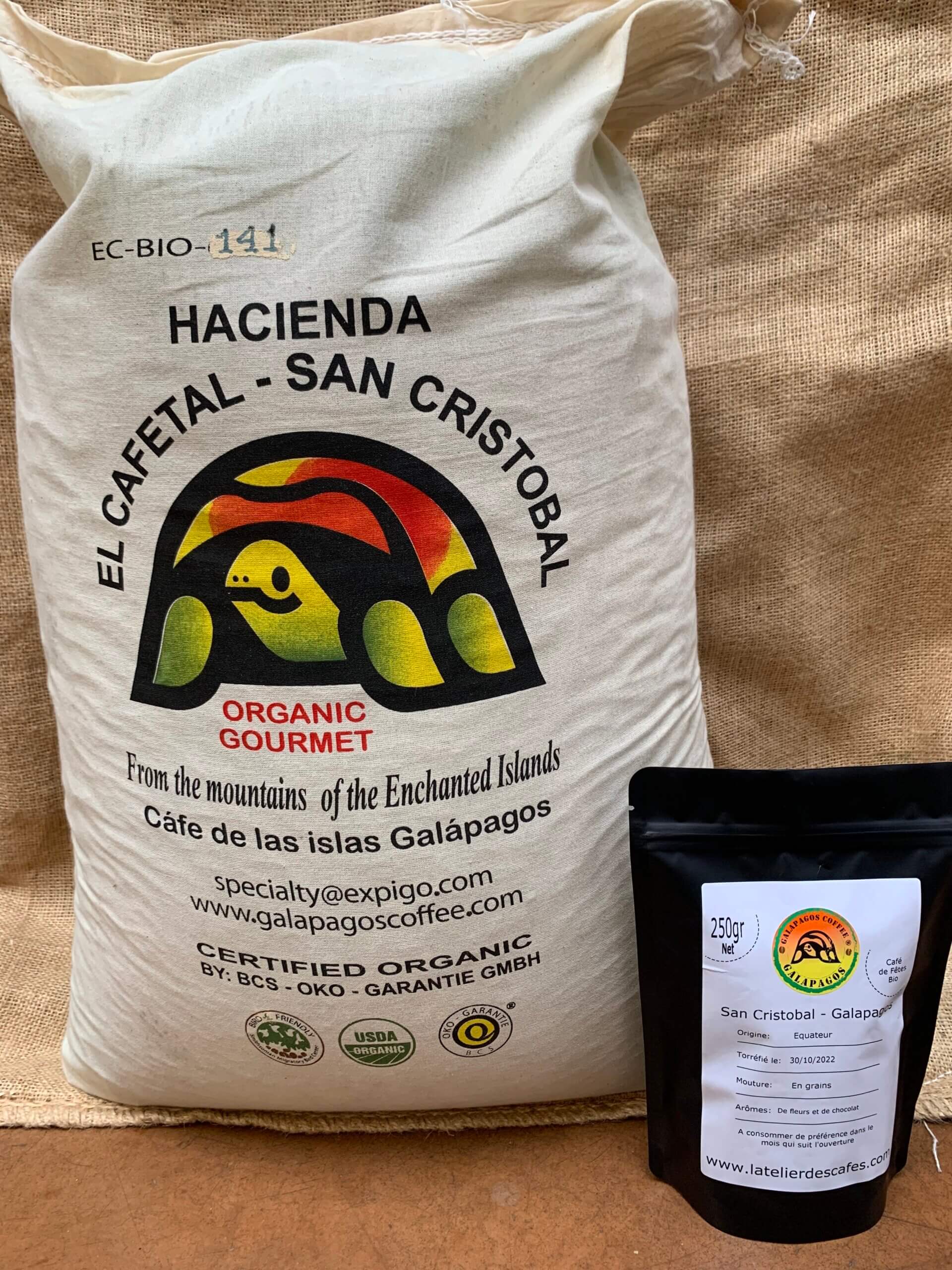 San Cristobal Galapagos. Excellent café à l'histoire unique - 250g