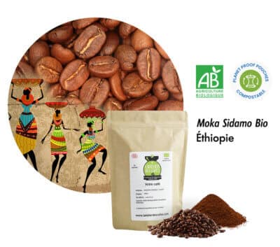 café moka sidamo bio sac compostable