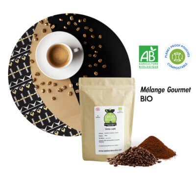 café mélange gourmet bio sac compostable