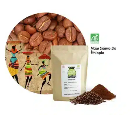 Café Moka Sidamo bio d'Éthiopie
